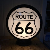 Route 66 Gas Pump Globe / Light Up Gif..
