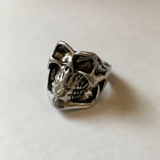 Size 8 1/2 Biker Ring 80s Biker Rings ..