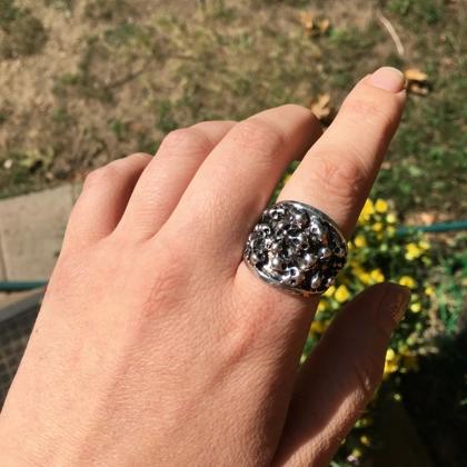 Size 8 3/4 Biker Ring 80s Biker Rings Eddie Munson Skull Ring Stranger Things Vecna Skull Rings Halloween Jewelry Gift for Bikers
