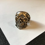 Size 9 1/2 Biker Ring 80s Biker Rings ..