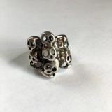 Size 7 1/2 Biker Ring 80s Biker Rings ..
