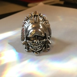 Size 9 1/2 Biker Ring 80s Biker Rings ..