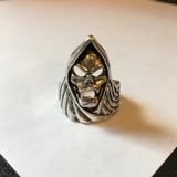 Size 8 3/4 Biker Ring 80s Biker Rings ..