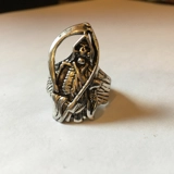 Size 8 3/4 Biker Ring 80s Biker Rings ..