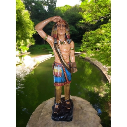 Fiberglass Indian Statue / Cigar Store Indians Statues / Native American Decor Fiberglass Indian Statue / Cigar Store Indians Statues / Native American Decor