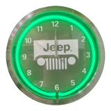 Licensed Jeep Neon Clock / Jeep Grill ..