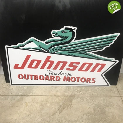 Johnson Sign / Outboard Motors Signs / Boat Sign / Fishing / Garage & Man Cave Decor