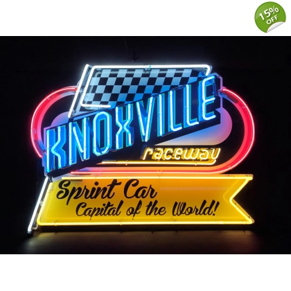 Knoxville Racing Neon Sign / Knoxville Raceway Garage Neon Signs / Race Car Decor