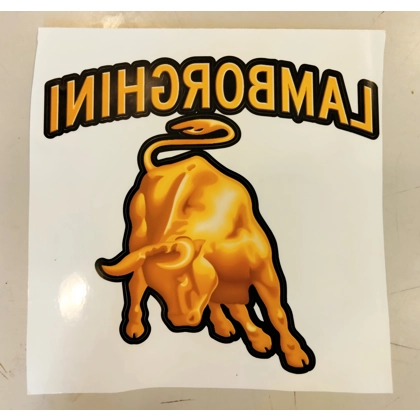 Lamborghini Decal / Reversed Lambo Decal