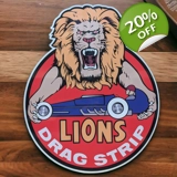 Lions Drag Strip Sign / Lion Signs / D..