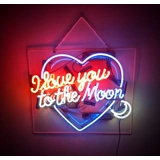 Love You To The Moon Neon Sign / Love ..