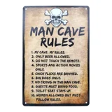 Man Cave Rules Sign / Signs For Garage.. Man Cave Rules Sign / Signs For Garage..