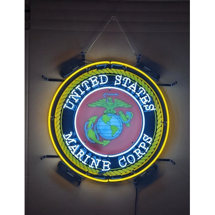 United States Marine Corp Neon Sign / Marine Neon Signs / United States Neon Signs / Man Cave