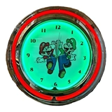 Super Mario Neon Clock / Nintendo Mari..