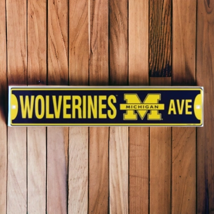 Wolverines Michigan Street Sign / University of Michigan Signs