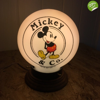 Vintage 1988 Walt Disney Mickey Mouse Light Up Globe / Mickey Mouse Decor / Mickey Mouse Gifts Mickey Mouse