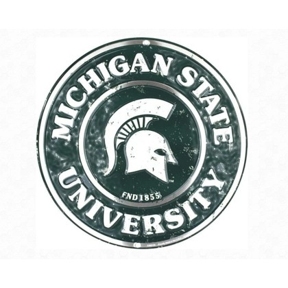 12" Michigan State University Signs / MSU Spartans Eastern Signs