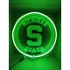 Michigan State Neon Sign / Spartan..