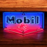 Mobil Neon Sign / Gasoline / Garage / ..