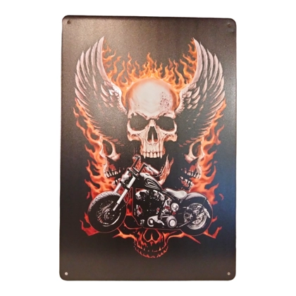 Motorcycle Skull Sign / Harley Sign / Indian Sign / Garage