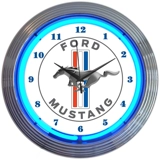 Licensed Ford Mustang Neon Clock / For..