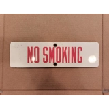 Original No Smoking Porcelain Sign #4 .. Original No Smoking Porcelain Sign #4 ..