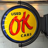 OK LED Rotating Sign / OK Used Vintage..