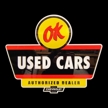 OK Used Cars Sign / Authorized Dealer Signs / Ok Signs / Garage Signs