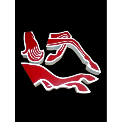 Reproduction Set Of Legs and Tail For 8ft Mobil Pegasus Sign