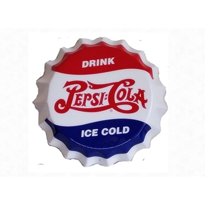 Licensed Pepsi-Cola Cap Sign / Restaurant Decor / Pepsi Cap Signs