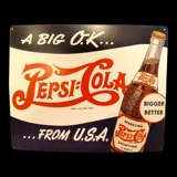 Licensed Pepsi Cola Wall Sign / Pepsi ..