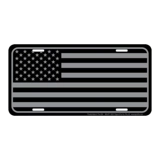 Blackout American Flag License Plate /..