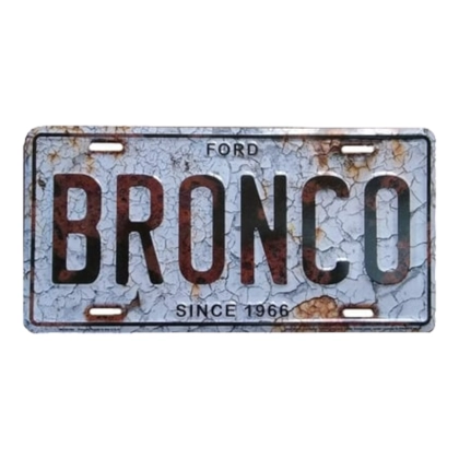 Ford Bronco License Plate / Ford Bronco Vanity Plates