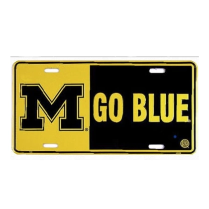 University of Michigan License Plate / Wolverines Go Blue Vanity Plates