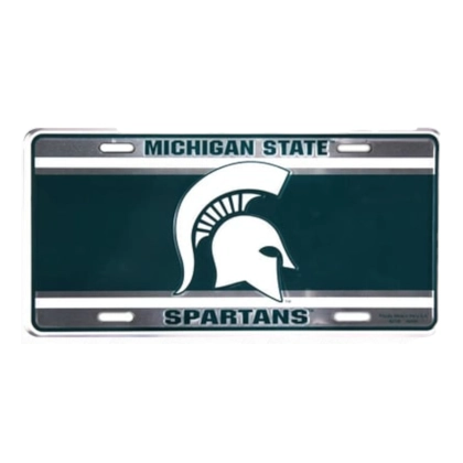Eastern Michigan License Plate / Michigan State Spartans Vanity Plates