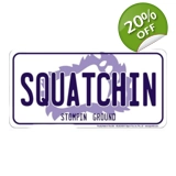 Sasquatch License Plate / Bigfoot Plat..