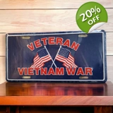 Vietnam War Veteran License Plate / Va..