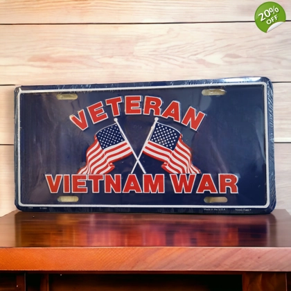 Vietnam War Veteran License Plate / Vanity Plate