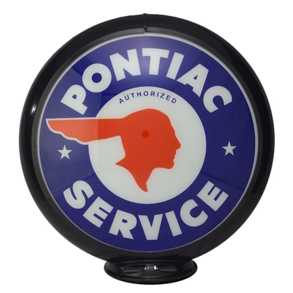 Licensed Pontiac Globe / Pontiac Service Gas Pump Globes