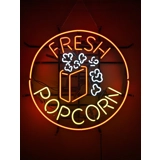 Fresh Popcorn Neon Sign / Movie Theate..