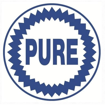 24" Pure Gasoline Sign / Pure Motor Oil Signs