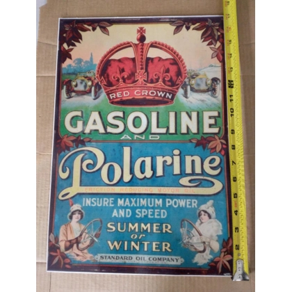 Red Crown Polarine Decal / Decals for Gas Pumps / Standard Oil / Stickers / Sticker