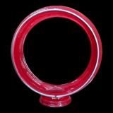 Red Ripple Gill Gas Pump Globe Body / ..