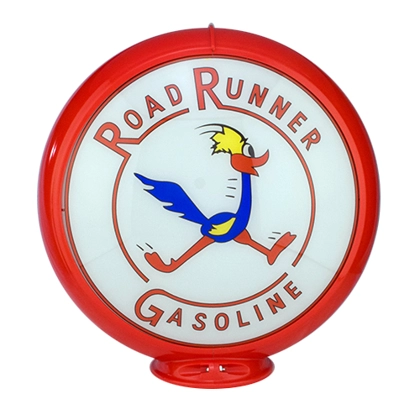 Licensed Roadrunner Gas Pump Globe / Plymouth Globes Licensed Roadrunner Gas Pump Globe / Plymouth Globes