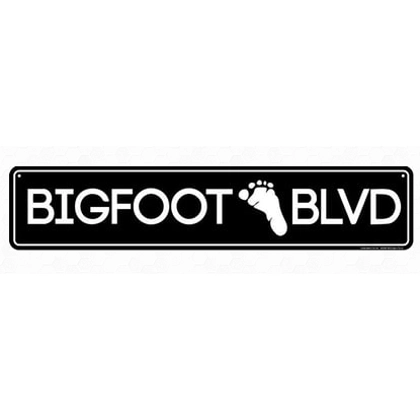 Bigfoot Blvd Metal Sign / Sasquatch Street Signs