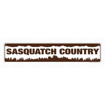 Sasquatch Country Metal Sign / Bigfoot Street Signs