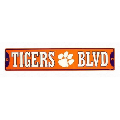 Tigers Blvd Street Sign / Clemson University Signs