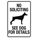 No Soliciting Sign / Guard Dog Signs
