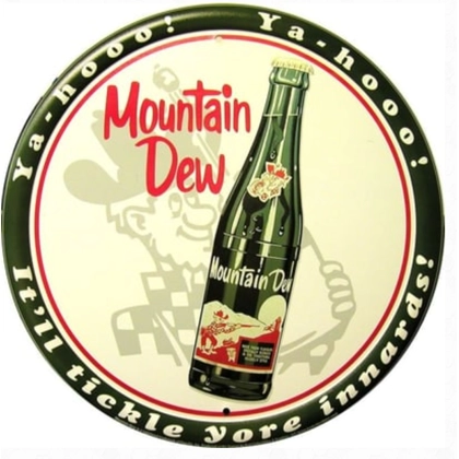 Licensed Mountain Dew Sign / Mountain Dew Vintage Style Signs