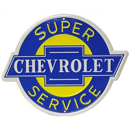 24" Chevrolet Super Service Signs / Chevy Sign